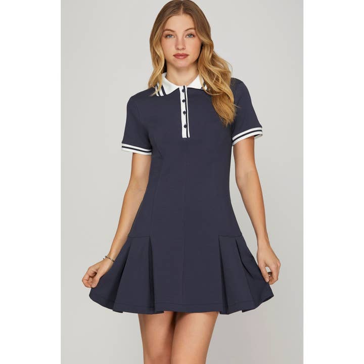 STYLE USA - Venta al por mayor Vestido - Mujer - VESTIDO POLO DE PUNTO