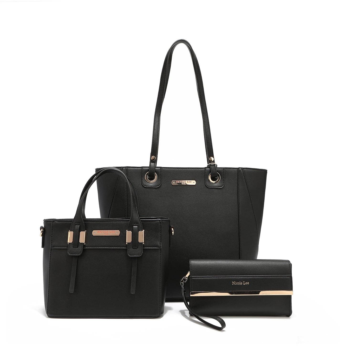 Nicole Lee - Wholesale Shoulder Bag - Women's - CONJUNTO DE 3 PIEZAS (Shopper, Bolso pequeño, Neceser)28