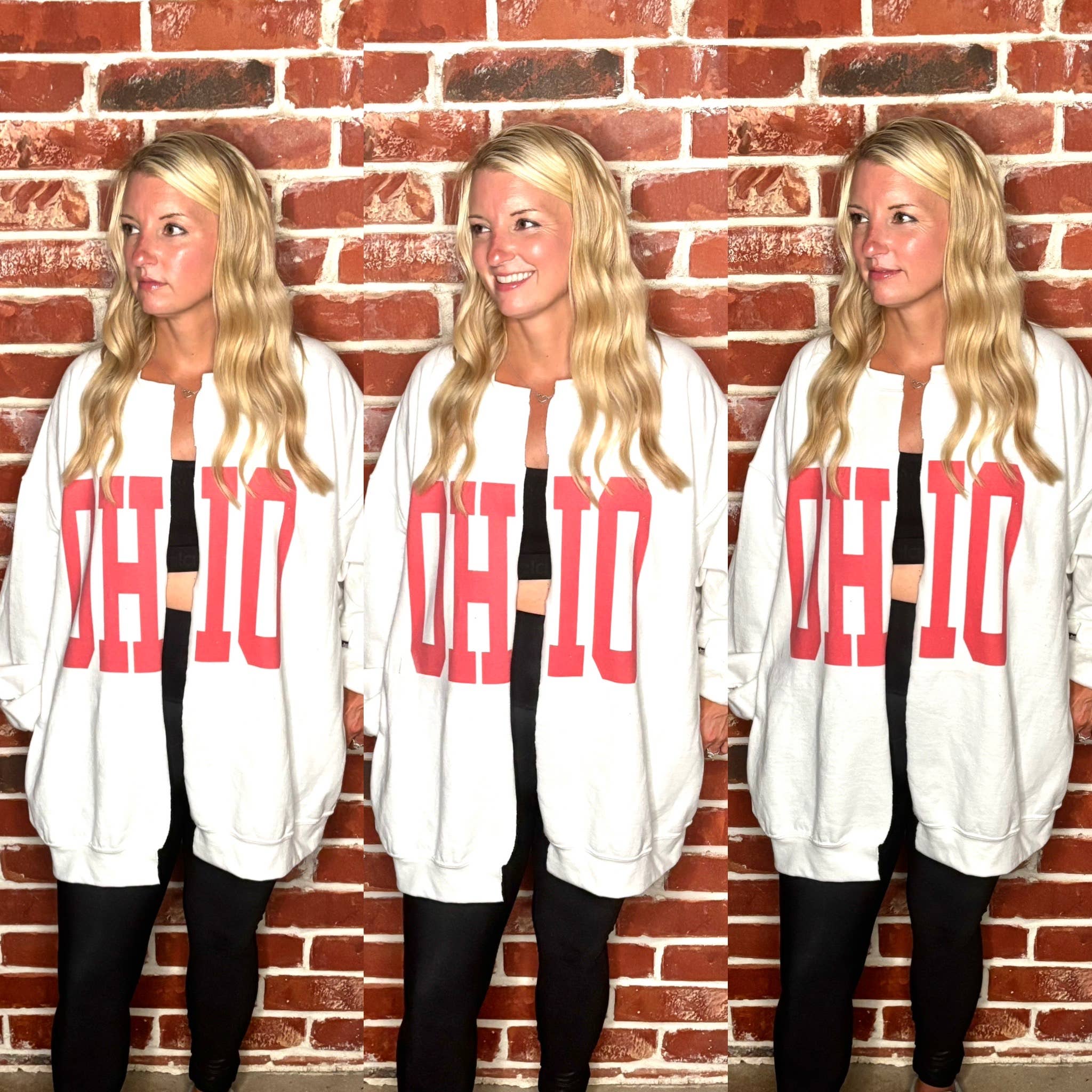 Simply Blush Wholesale - Wholesale Cardigan - Women's - Tenn Cardigan Split Crew Cardi Game Day Raw Edge Football3