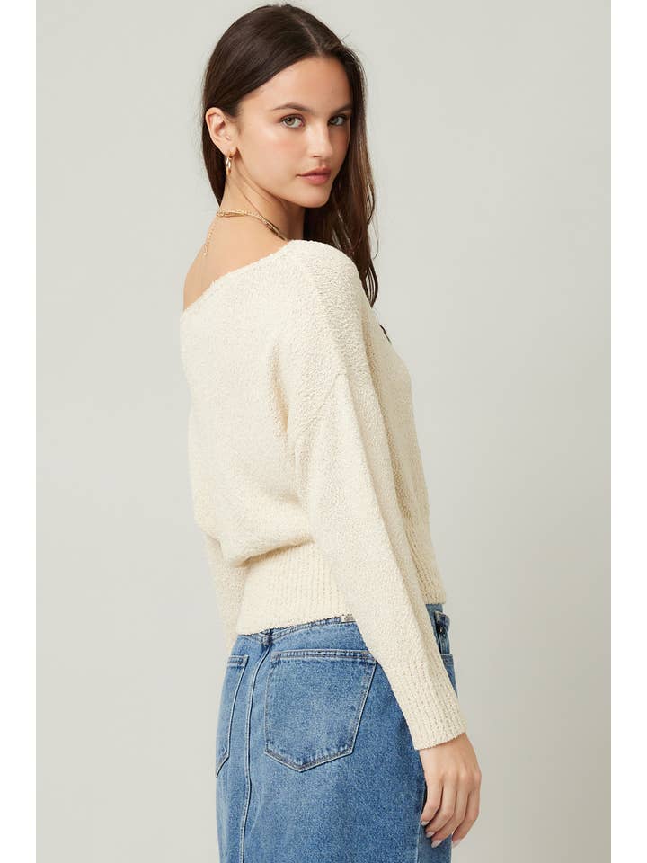 ILLA ILLA - Wholesale Knit Sweater - Women's - Knit Off Shoulder Sweater10