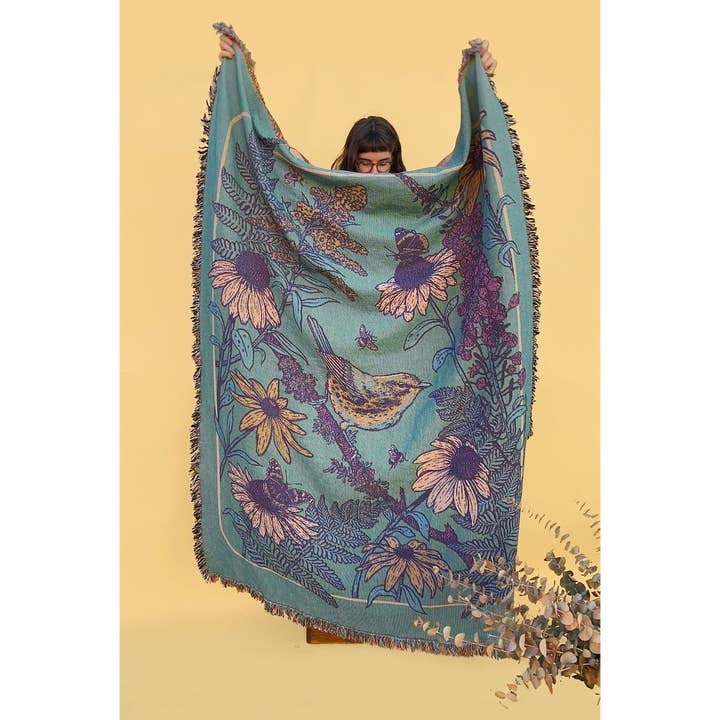 Mustard Beetle - Wholesale Throw Blanket - Woven Blanket Tapestry: Prairie12