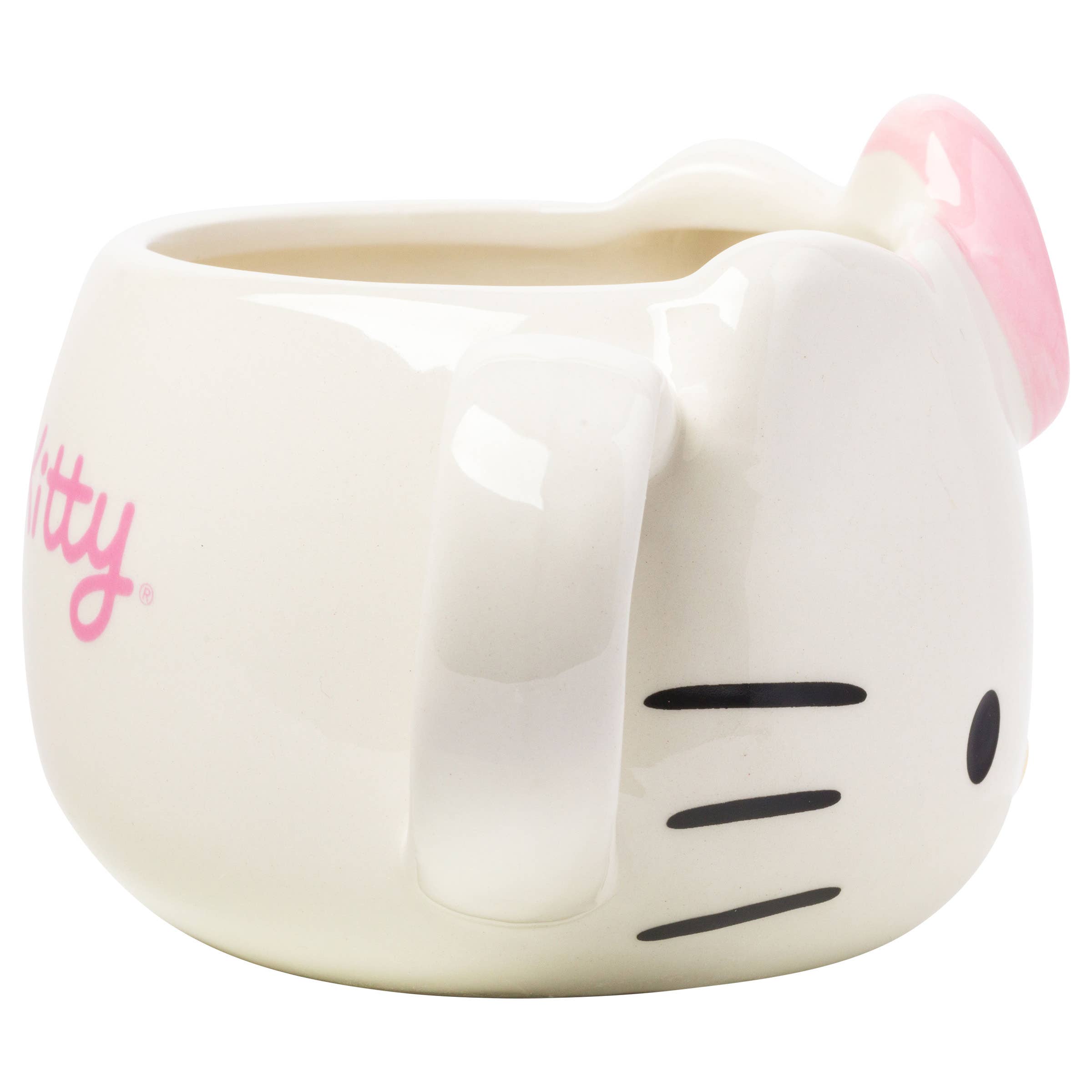 Silver Buffalo - Vente Tasse à café - Mug sculpté Hello Kitty nœud rose 20oz5
