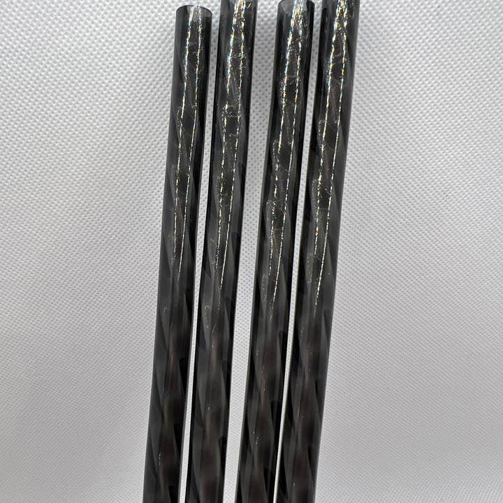 Black Crystal Swirly Straw (40oz Tumbler) for wholesale by Olive Lane Accessories