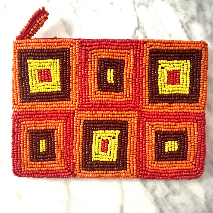 Perletaske Albers Orange Rød for engroshandel hos Erik & Mike