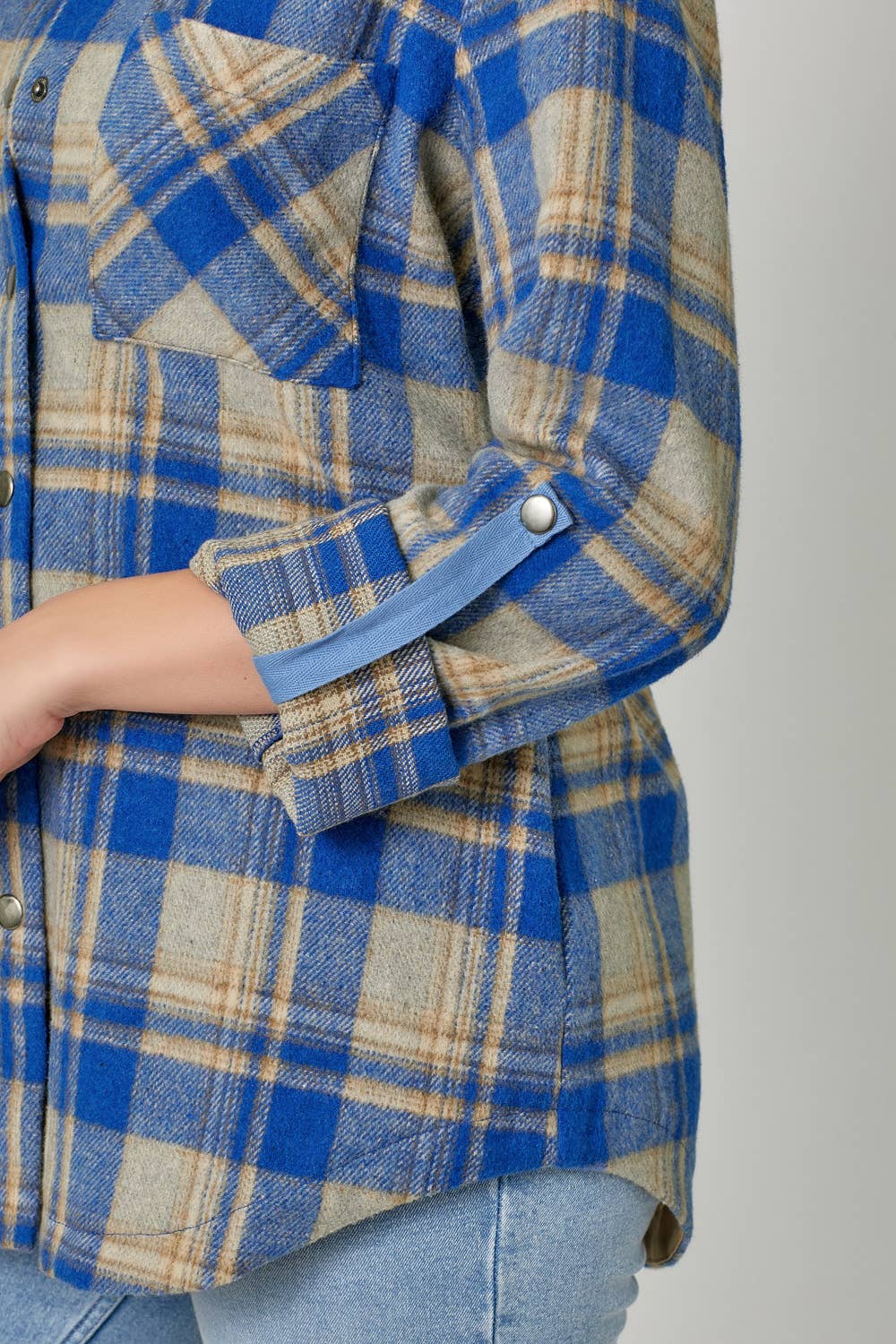 Mystree - Wholesale Shirt Jacket/Shacket - Women's - 60406 Plaid Shacket 5