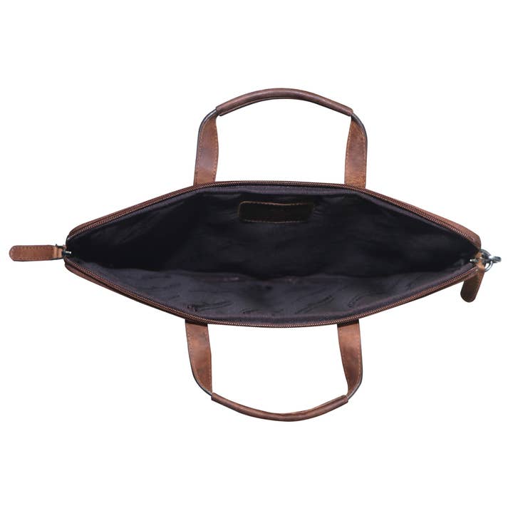 Greenwood - Vente Sac pour ordinateur portable – unisexe - Fred Sacoche pour ordinateur portable 17 pouces en cuir avec bandoulière amovible3