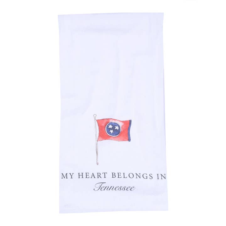 Mein Herz gehört zu TN Geschirrtuch für den Großhandel von Barrel Down South