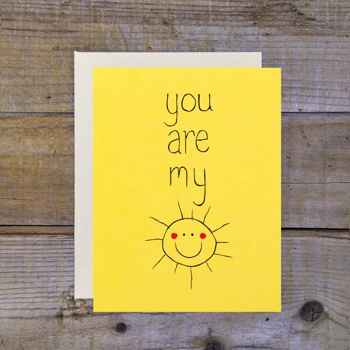 You Are My Sunshine Card for wholesale by Troy Cloth & Paper