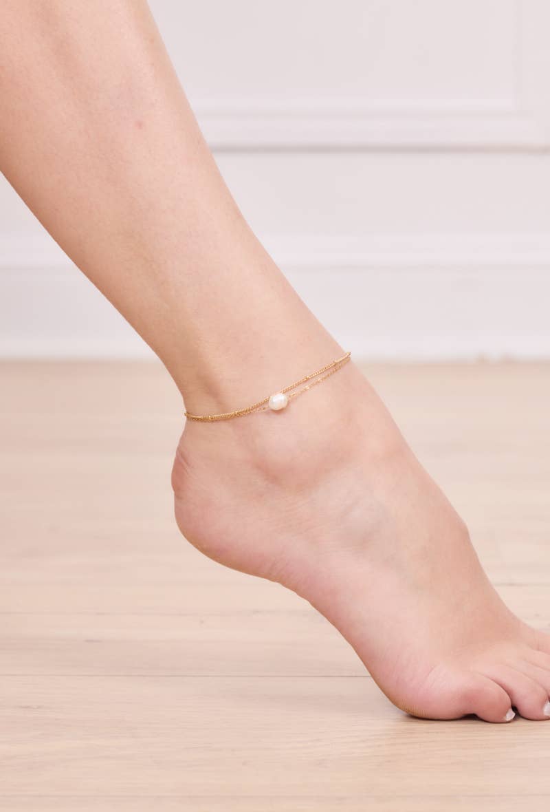 BYREN | ÉLINE L'ATELIER - Wholesale Anklet - Stainless steel ankle chains 624AQ043