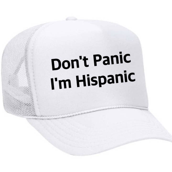 Inappropriate Trucker Hats – boné - Unissexo por atacado – Não entre em pânico, eu sou hispânico Chapéu Trucker