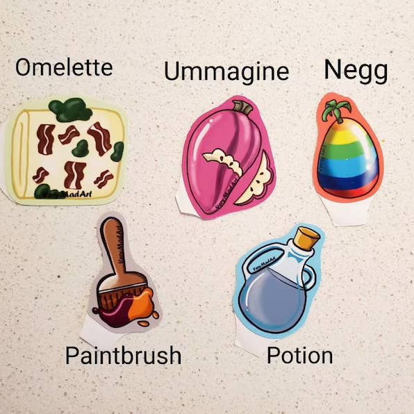 Very Mad Art – wholesale Sticker – Neopets Stickers - 11 Stickers