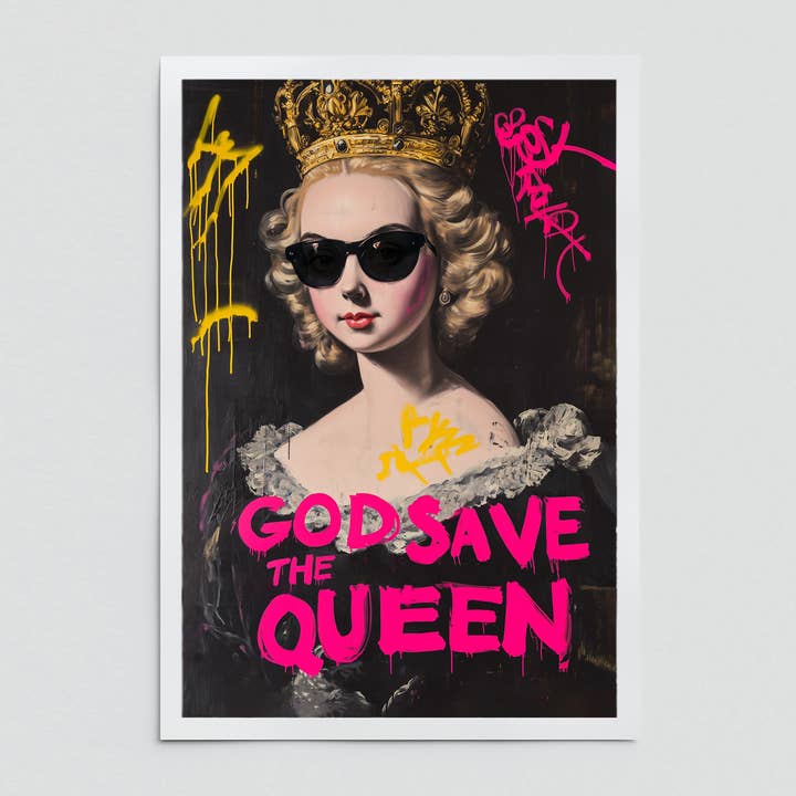God Save the Queen art print para venta al por mayor de Dikhotomy