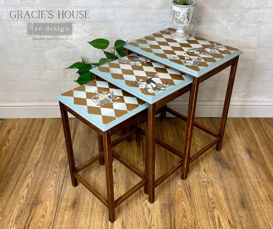 Redesign with Prima – wholesale Wallpaper – Redesign Decor Transfers Gold Harlequin 24"x35" 6553506577413