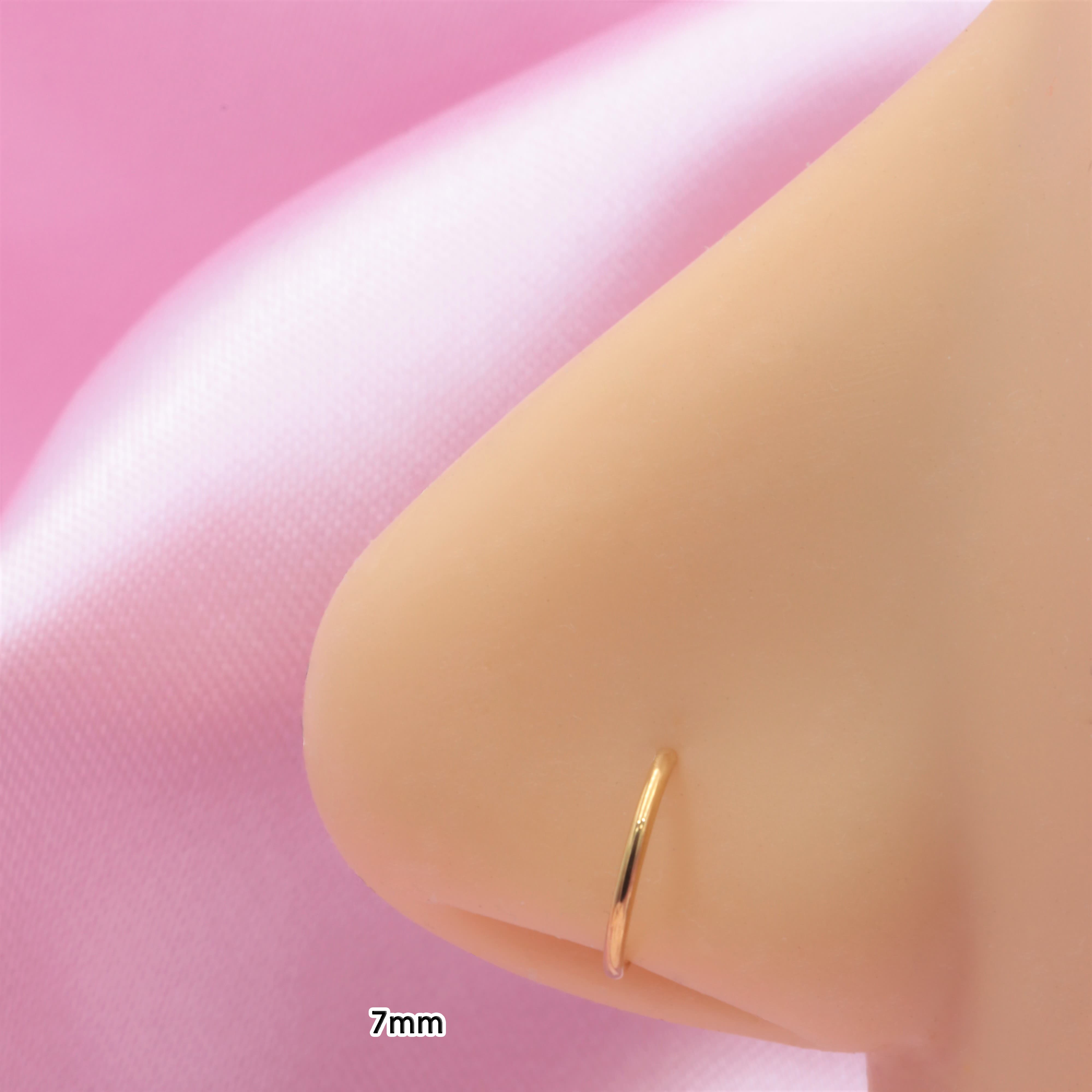 Schmuckgroßhandel - Wholesale Nose Ring - Fake nose piercing | 18K gold plated3