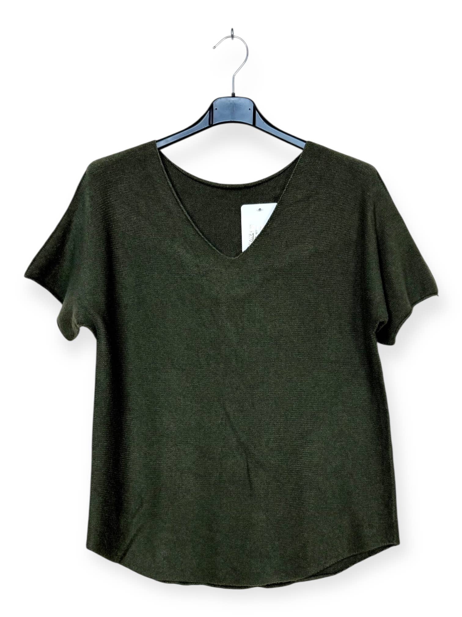 Lucky Nana - Wholesale Knit Top - Women's - AH 2203 - Soft Short-Sleeve Top4