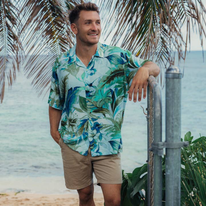 Heren Retro Shirt - Azzurra Kobalt voor wholesale door JAMS World