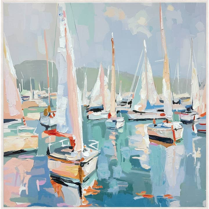 Voiles de la Tranquillité Toile Murale d'Art pour la vente par Streamline Art