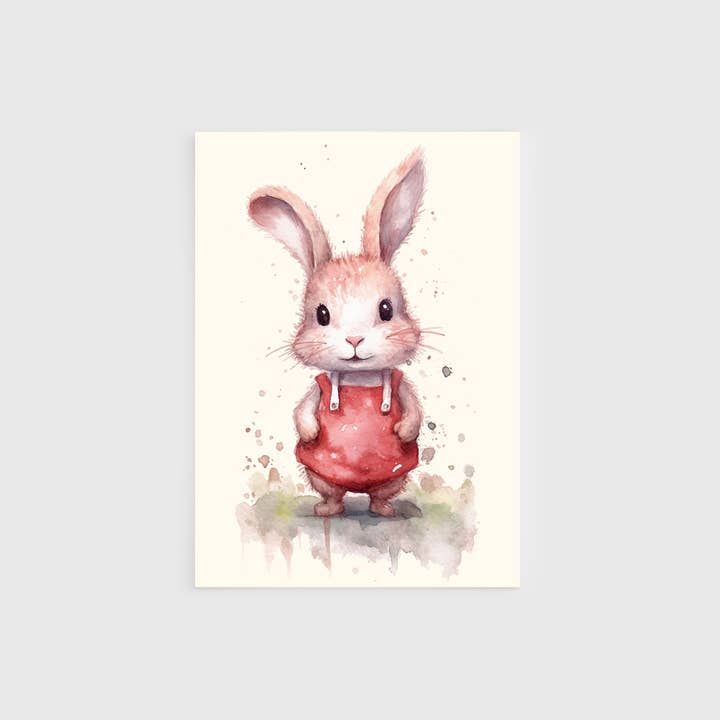 Décoration murale pour chambre d'enfant, lapin, lapin, motif animal pour la vente par Unleashed Pen