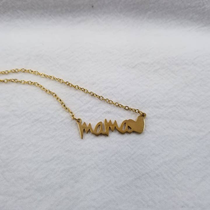 Mama Heart Pendant Necklace for wholesale by ENA Jewelry