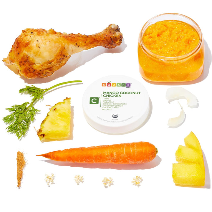 Square Baby - Wholesale Baby Food - Mango Coconut Chicken2