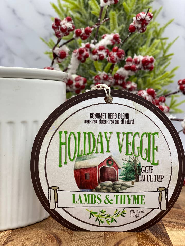 Holiday Veggie Dip - Dozen for wholesale by Lambs & Thyme
