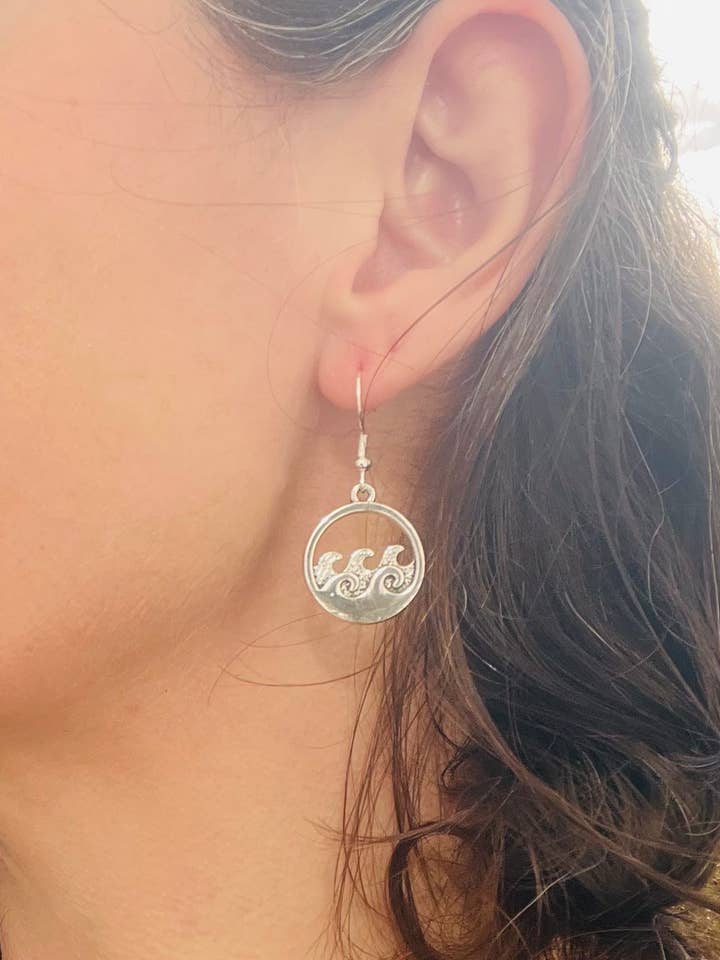 Pendientes Ola Grande para venta al por mayor de Arran Wishes