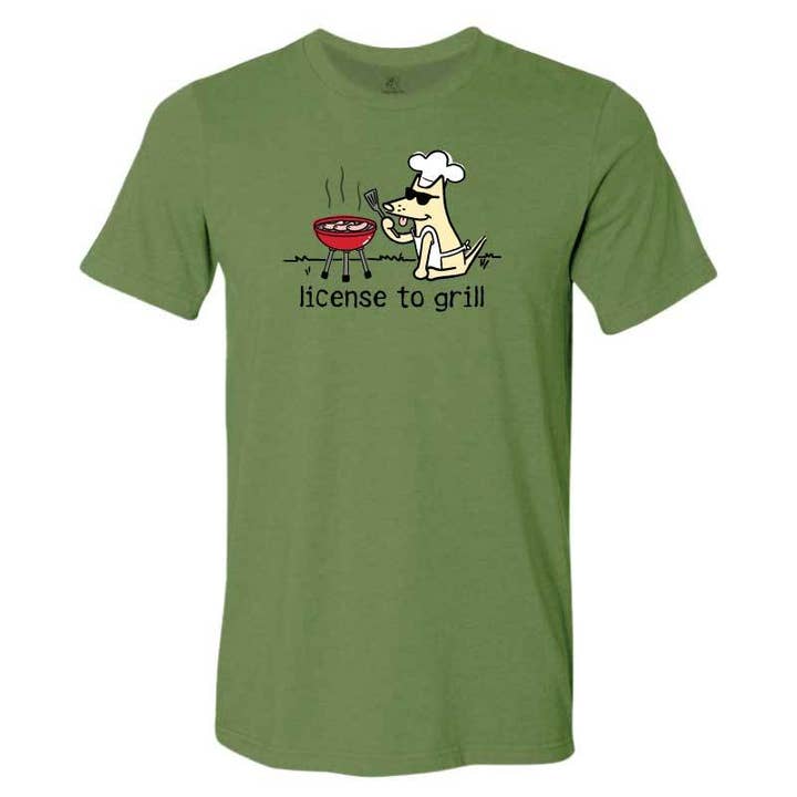 License To Grill - Lightweight Tee for wholesale by Teddy the Dog