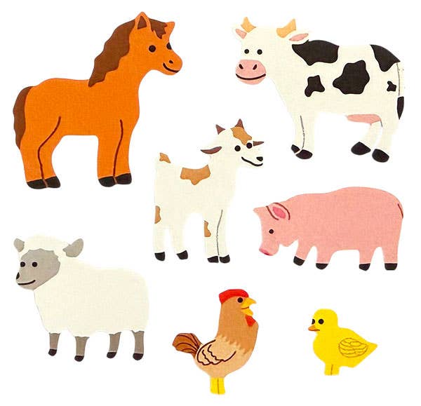 Sticker Garden - Wholesale Sticker - Kids & Baby - Classic Farm Animals Stickers for Kids1