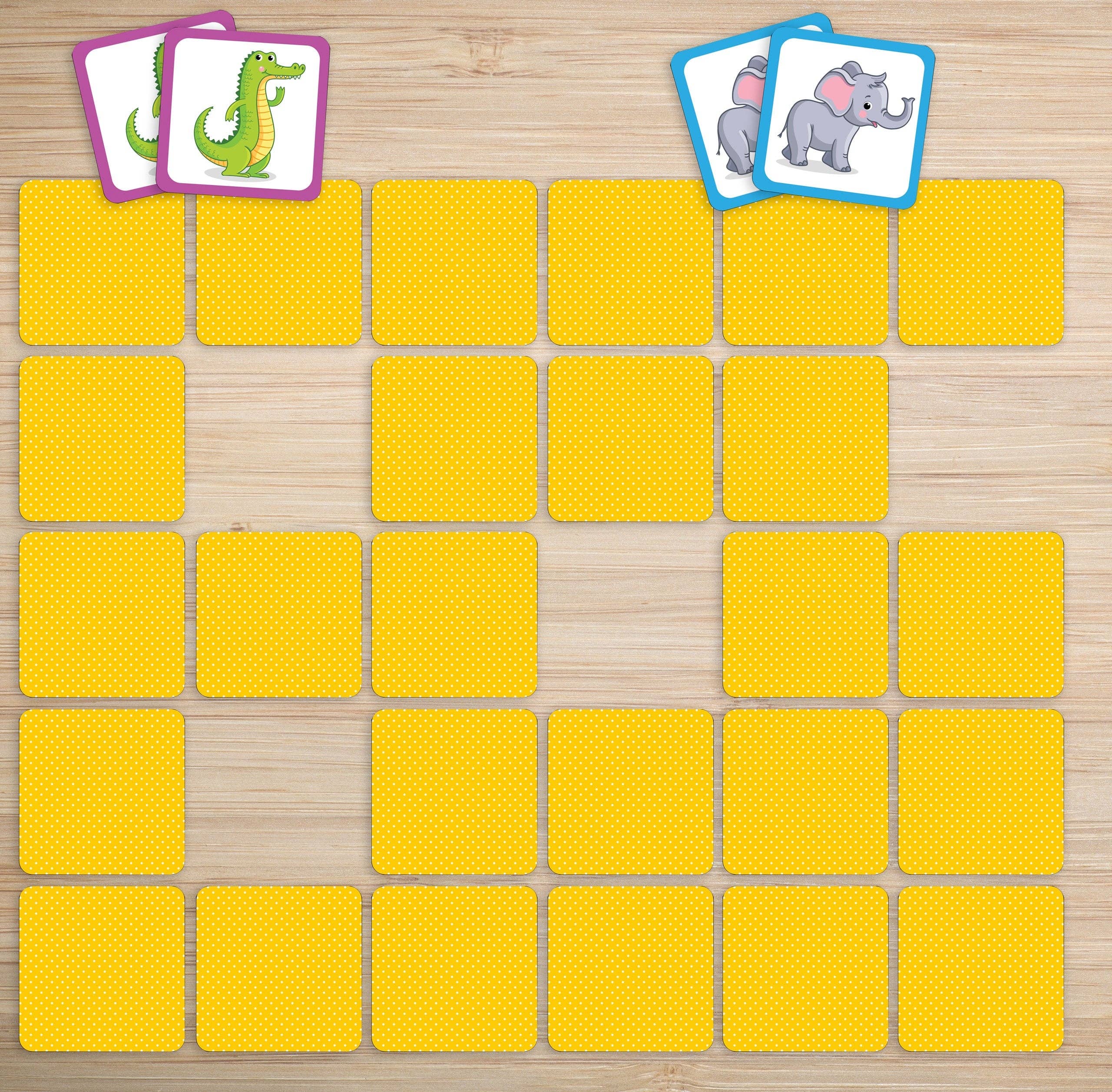 Peter Pauper Press - Vente Cartes d'apprentissage – enfant et bébé - Jeu Animals Memory Match (jeu de 72 cartes)2