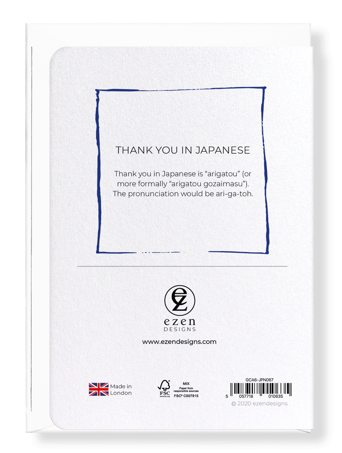 Ezen Trade – wholesale Tackkort – TACK PÅ JAPANSKA: Japanskt gratulationskort1