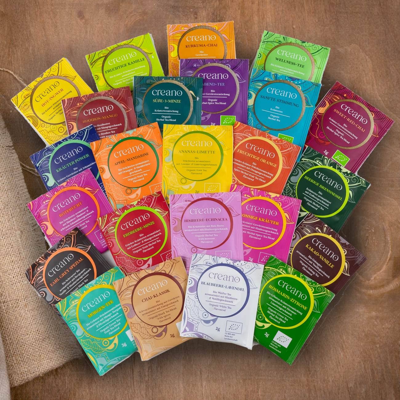 Creano - Vente Thé en vrac - Calendrier de l'Avent, paquet de 24 sachets de thé bio *²5