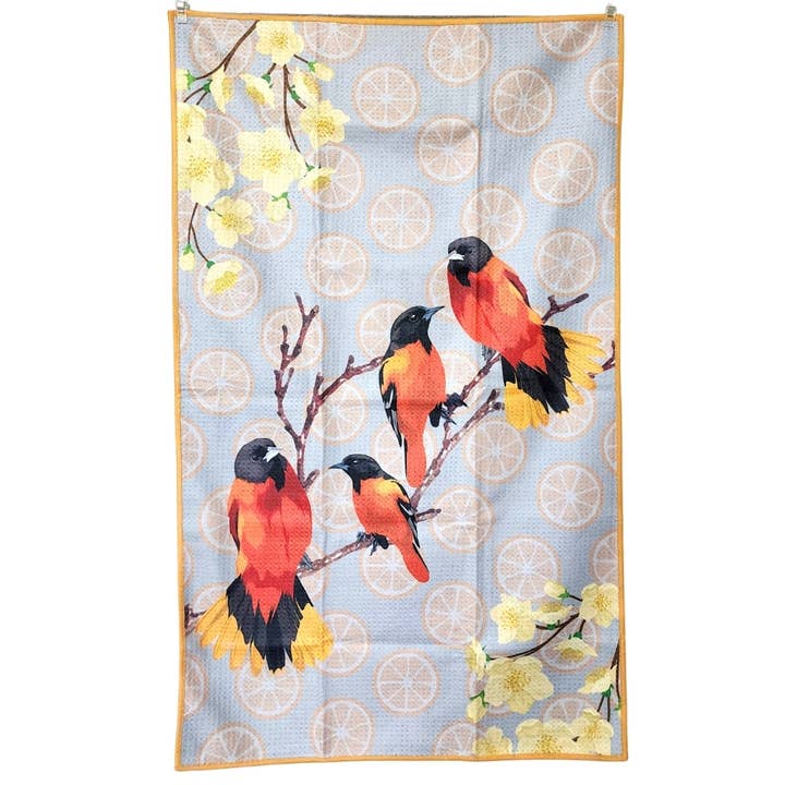 Buzzee - Wholesale Tea Towel - Oriole - Dual Sided Tea Towel - Kitchen & Hand Towel1