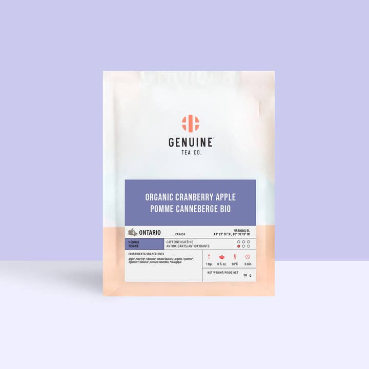 Genuine Tea - Wholesale Health/Detox Tea - Organic Cranberry Apple - Herbal Tea