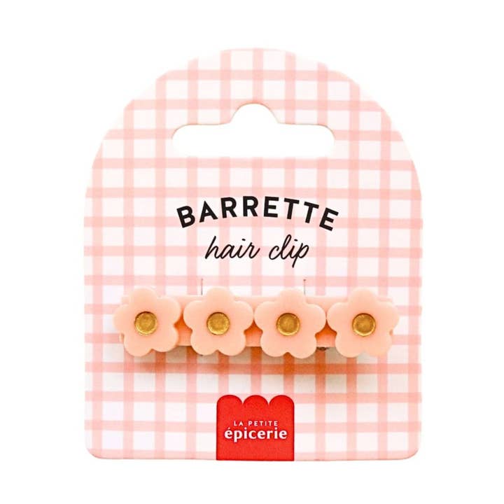 Flower Hair Clip - Peach for wholesale by La Petite Épicerie