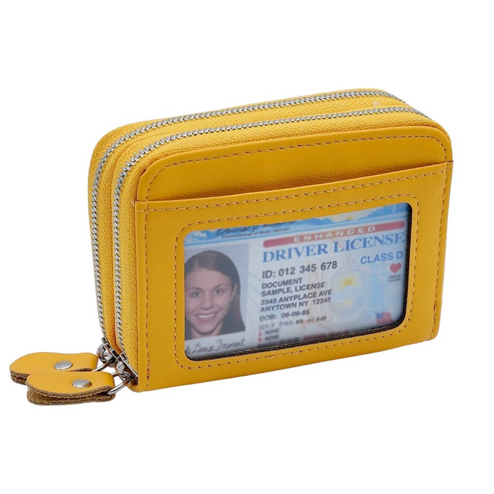 American Leather Goods - Wholesale Wallet - Women's - Leather Credit Card Holder with Zipper, Wallet for Women5