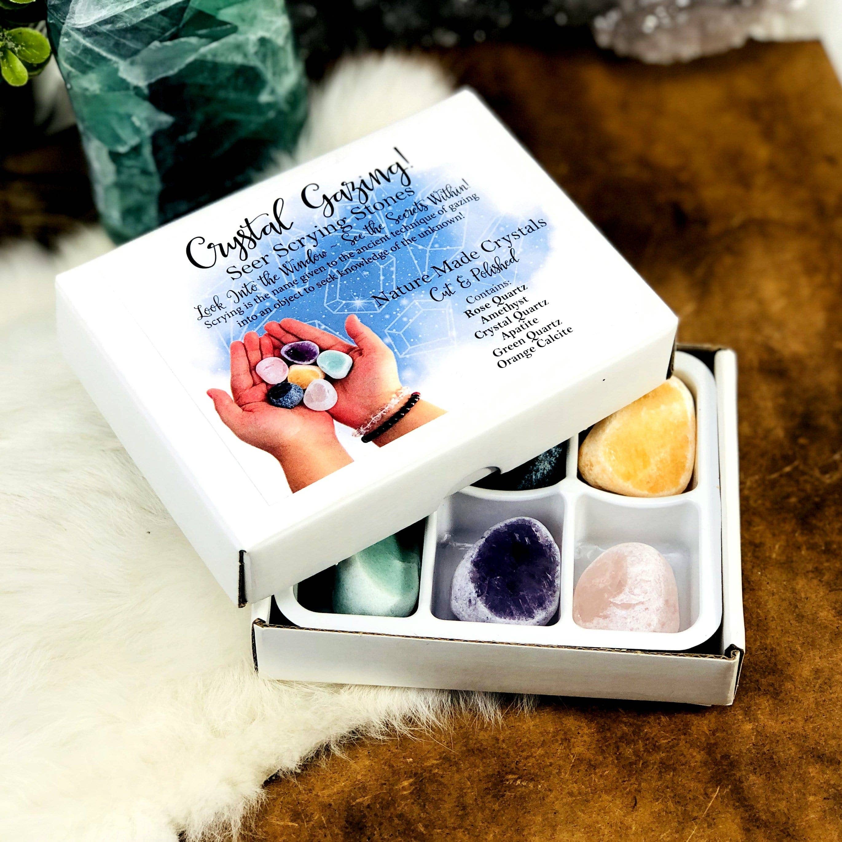 Rock Paradise - Wholesale Spiritual Stone/Crystal - Seer Stone Set Crystal Gazing Scrying - Set of 63
