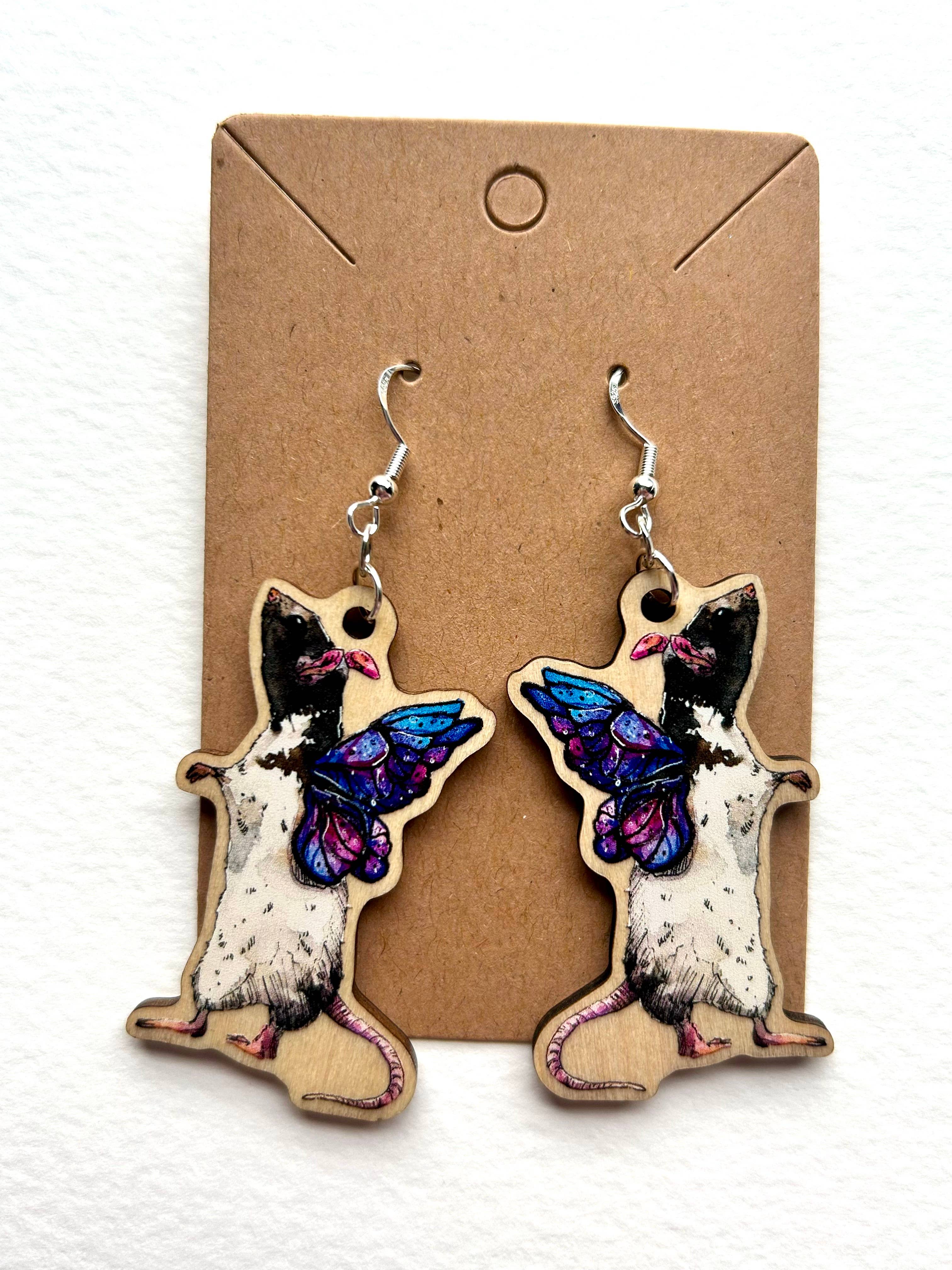 Aquabun - Wholesale Dangle Earrings - Rat Fairy Earrings3