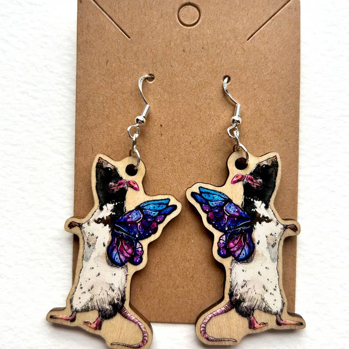 Aquabun - Wholesale Dangle Earrings - Rat Fairy Earrings3