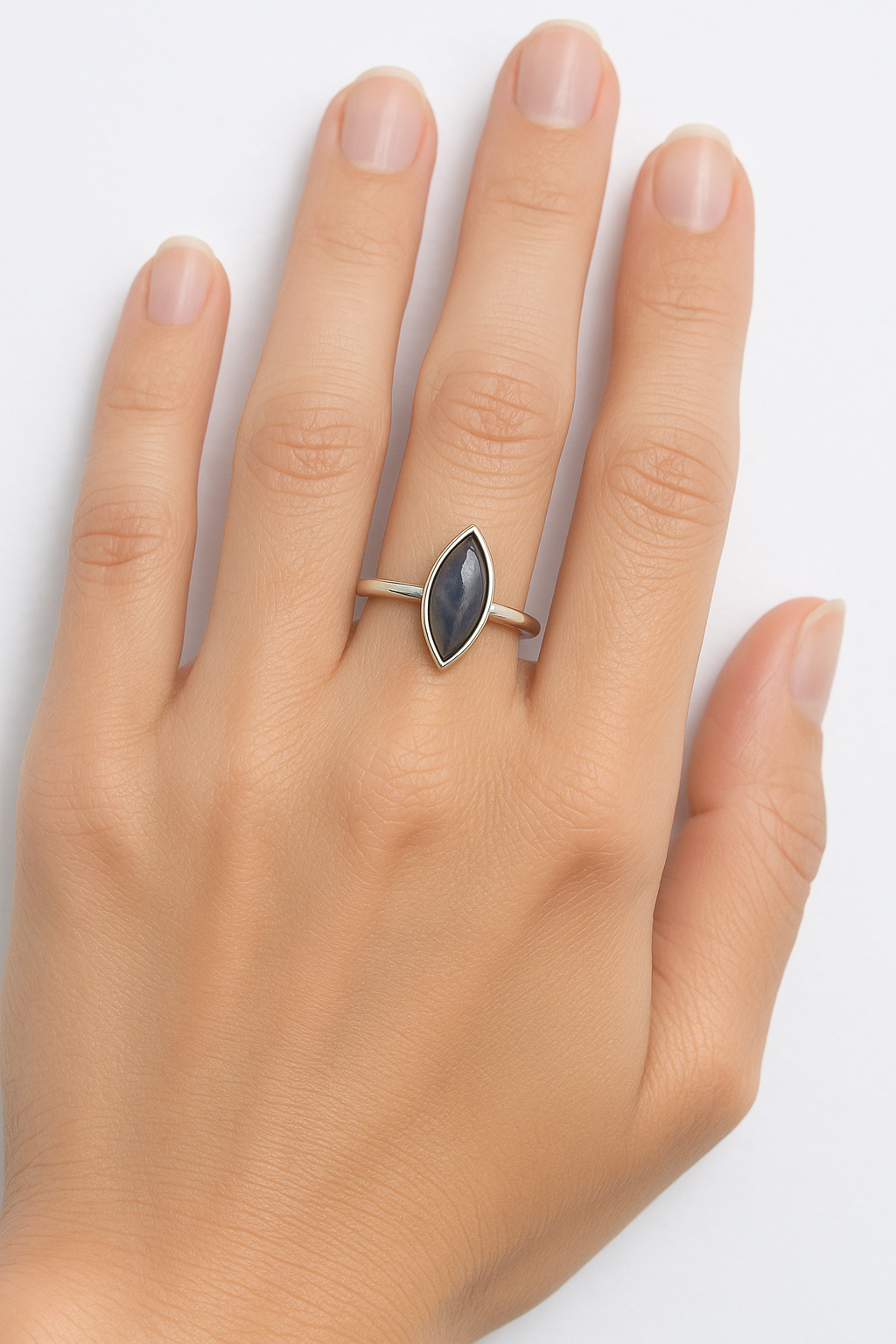 Quasar Gems USA - Wholesale Single Stone/Solitaire Ring - Labradorite Gemstone 
Ring Sterling Silver 925 4