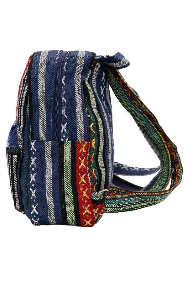 ASSORTED Navajo Boho Tribal Woven Backpack for wholesale on Faire4