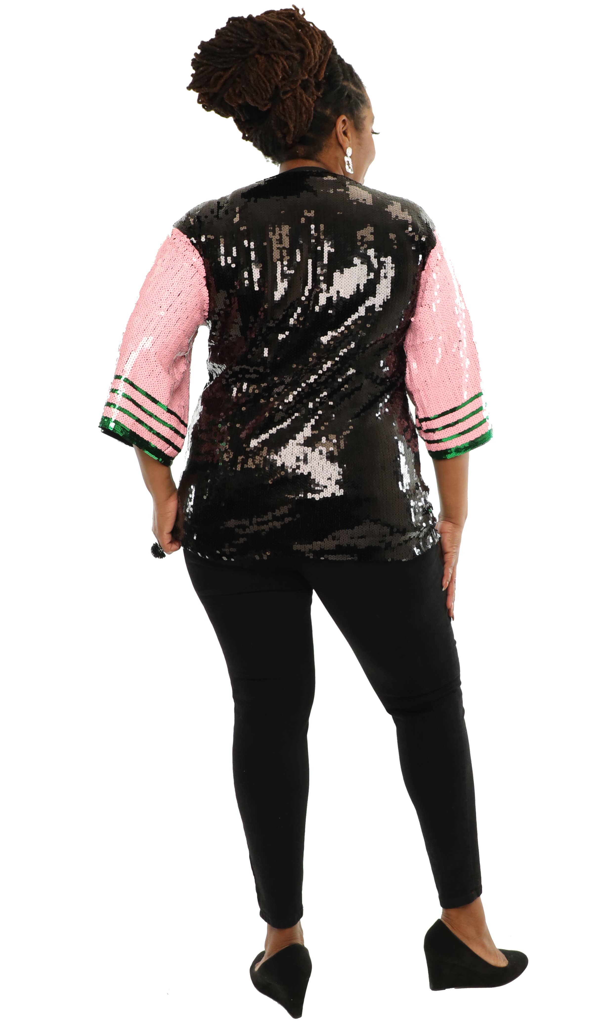 KaraChic – wholesale Tunic – Women’s – Women's Sequin Tunic Verbiage "Say Amen" Sequin Jersey Top1