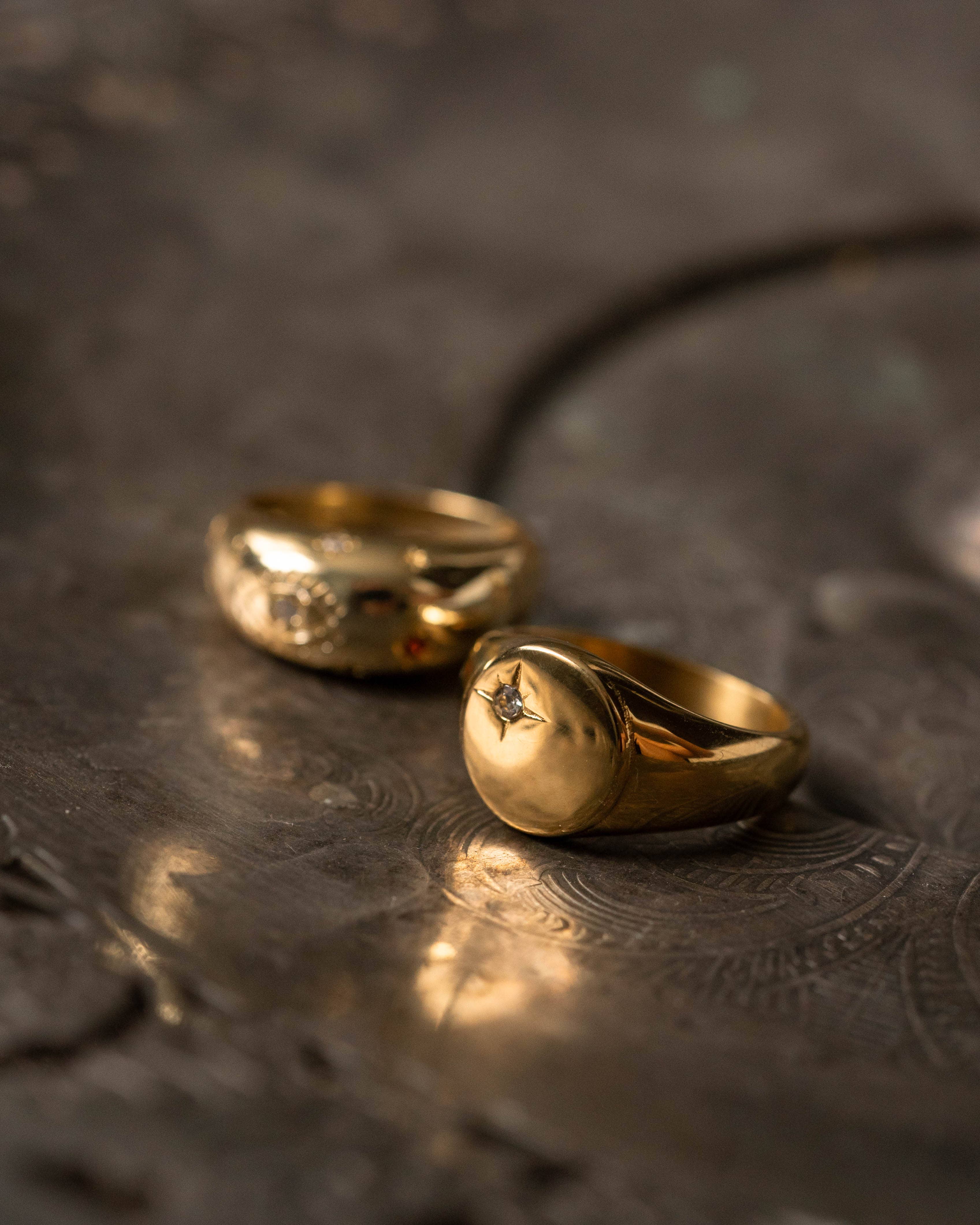 HoopLa - Wholesale Band/Stacked Ring - Evil Eye Dome Stacking Ring- Galaxy Confetti Ring7