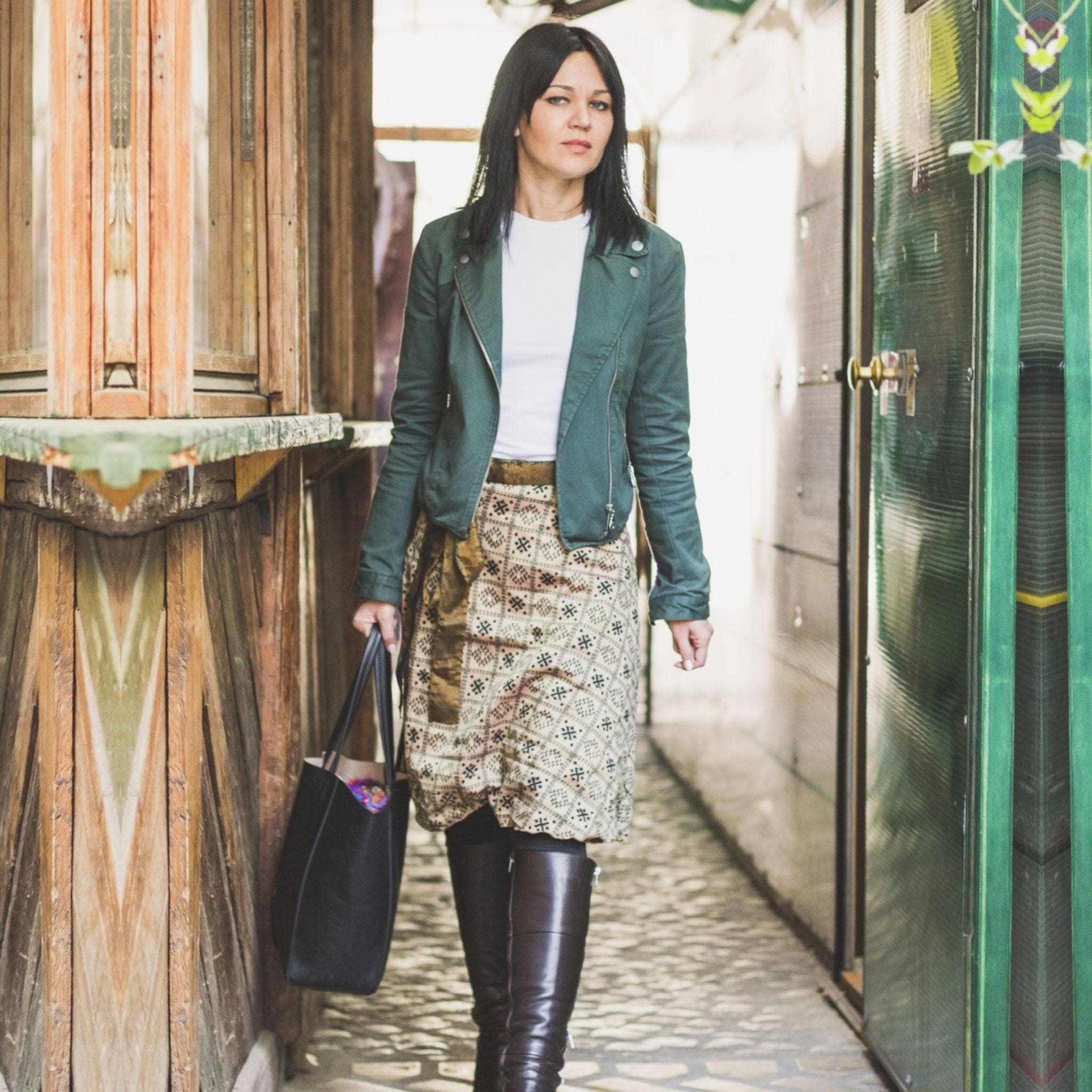 Darn Good Yarn - Wholesale Skirt - Women's - Sari Wrap Skirt54