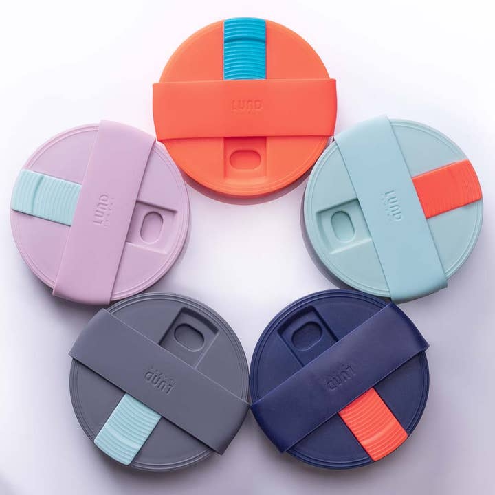 Lund Design House - Vente Gourde/bouteille isotherme - Gobelet de voyage pliable 350 ml - Indigo9