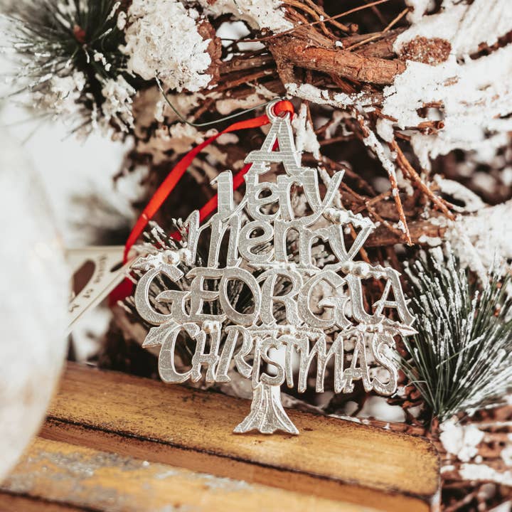 House of Morgan Pewter - Vendita all'ingrosso Decorazione - Un Ornamento di Natale Molto Allegro - Stati e Città28