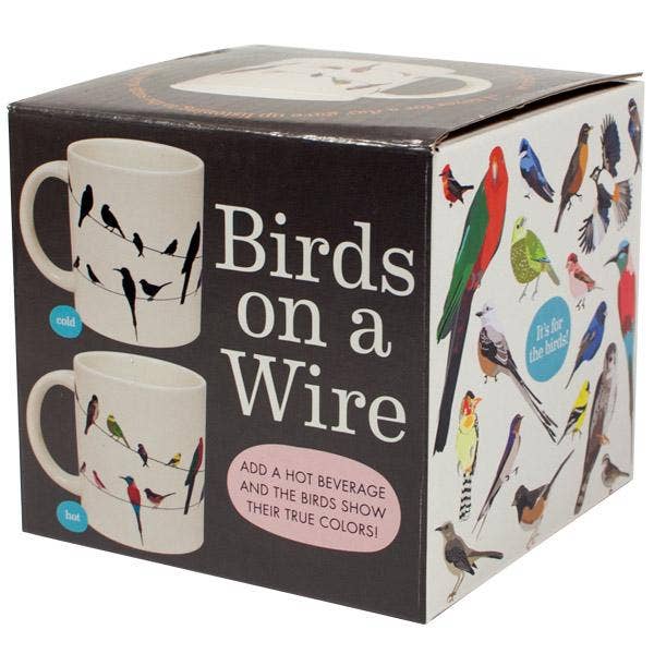 Unemployed Philosophers Guild - Wholesale Coffee Mug - Birds on a Wire Heat-Changing Coffee Mug3