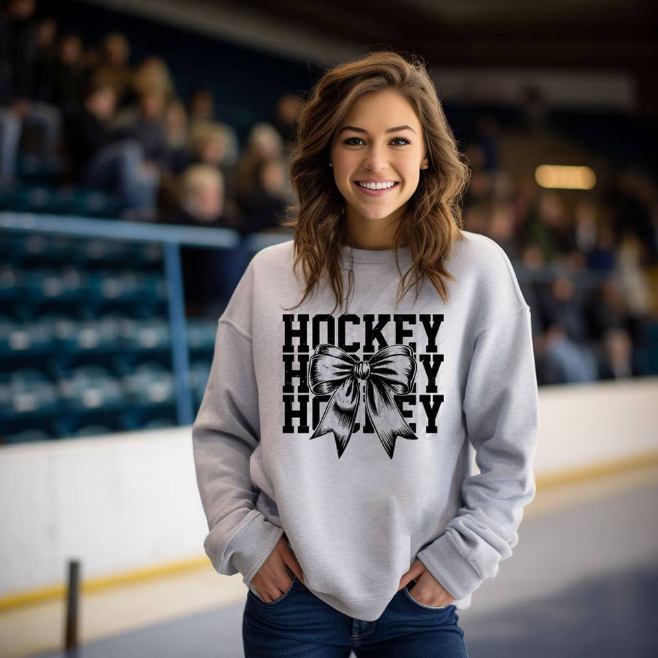 Trendy Transfers – Engroshandel Sublimationstryk – Hockey Stacked Bow DTF varmeoverførsel0