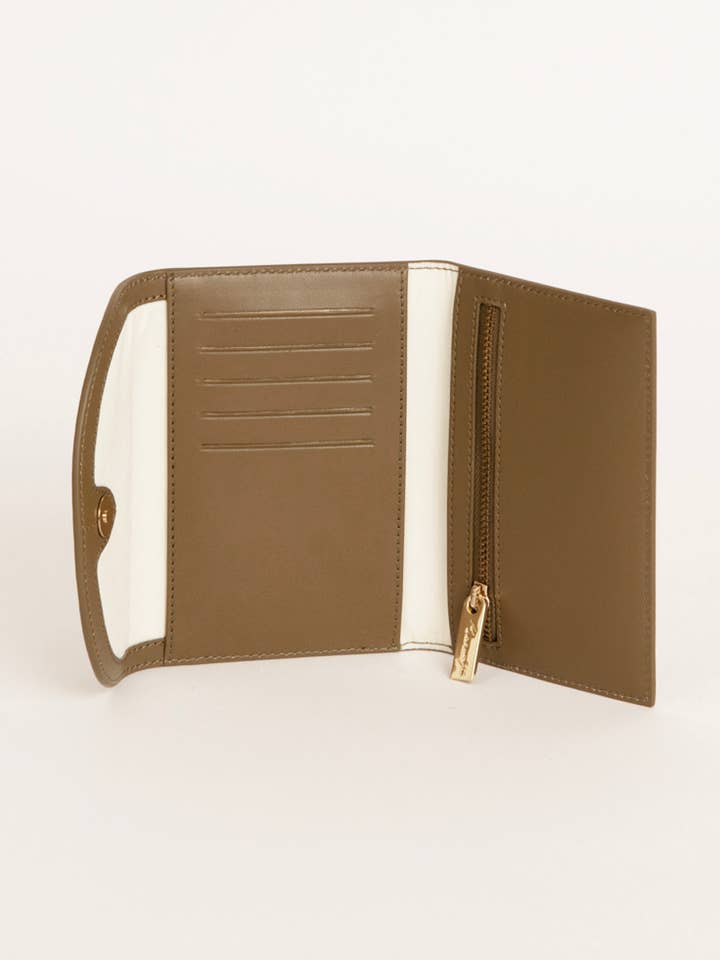 BRONZE LEATHER WALLET VIC for wholesale by Maradji