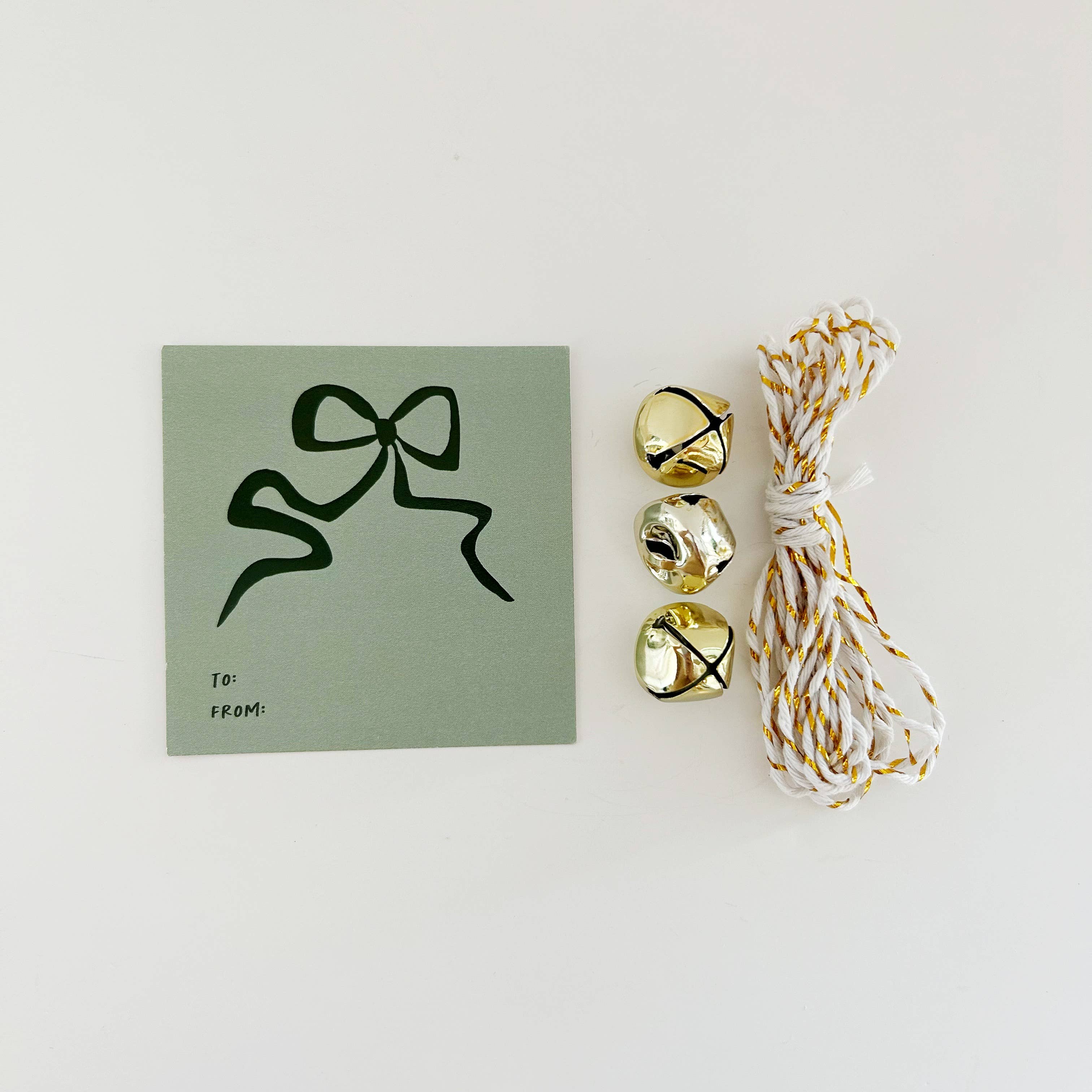 Handpicked Goods - Wholesale Gift Tag - Green Bow gift tags 1