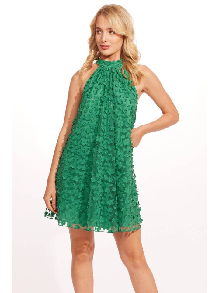 Eva Franco - Vendita all'ingrosso Vestito - Donna - Mini abito con altalena all'americana - Petalo di vetro di mare3